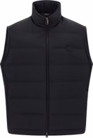 Blue Polyester Sleeveless Jacket 1