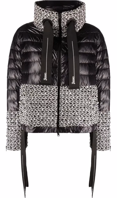 Black Polyamide Full-Length Jacket