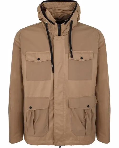 Brown Cotton Parka