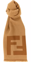 Brown Virgin Wool Foulard 1