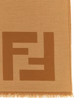 Brown Virgin Wool Foulard 2