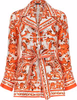 Orange Silk Blouse 1