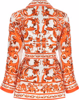 Orange Silk Blouse 2