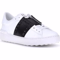 White Calf Leather Bos Taurus Low Top Sneakers 2