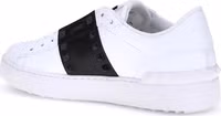 White Calf Leather Bos Taurus Low Top Sneakers 3
