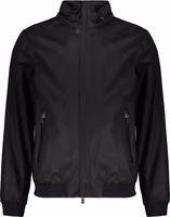 Black Cotton Full-Length Jacket 1