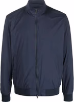 Blue Polyester Bomber 1