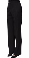 Black High Waist Straight Dress Trouser Pants 3