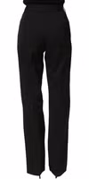Black High Waist Straight Dress Trouser Pants 4