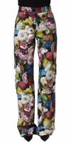 Multicolor Floral High Waist Wide Leg Pants 2