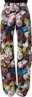 Multicolor Floral High Waist Wide Leg Pants 4
