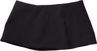 Black Wool A-line Low Waist Mini Women Skirt 1