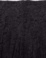Black Floral Cut Out Lace A-line Mini Skirt 4