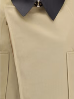 Beige Cotton Leather Jacket 3