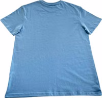 Light Blue Cotton Men T-Shirt 2