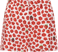 Multicolor Silk Bermuda Shorts 1