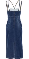 Blue Cotton Midi Dress 2