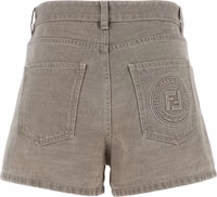 Beige Cotton Bermuda Shorts 2