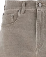 Beige Cotton Bermuda Shorts 3