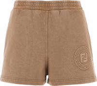 Brown Cotton Bermuda Shorts 1