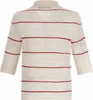 White Silk Polo Shirt 2