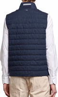 Blue Linen Sleeveless Jacket 3