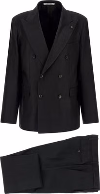 Black Linen Two-Piece Suit