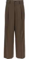 Brown Wool Casual Pants 1