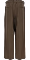 Brown Wool Casual Pants 2