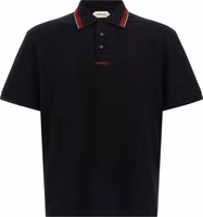 Black Cotton Polo Shirt 1