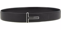 Black Calfskin Regular Belt 1