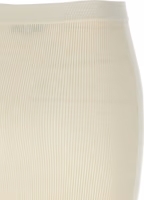White Wool Midi Skirt 4
