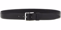 Black Leather Regular Belt 1