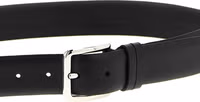 Black Leather Regular Belt 3