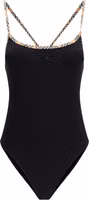 Black Polyamide One-Piece Swimsuit 1