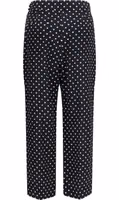 Black Silk Cropped Pants 2