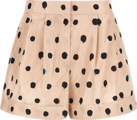 Multicolor Silk Bermuda Shorts 1