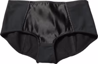 Black Low Waist Satin Culotte Hotpants Shorts 4