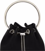 Black Silk Backet Bag 4