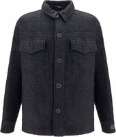 Black Cotton Shell Jacket 1