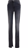 Black Cotton Skinny Jeans 1