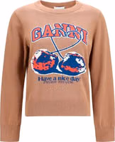 Beige Cotton Sweatshirt 1