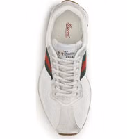 White Polyester Athletic Sneakers 4