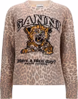 Beige Wool Oves Aries Sweatshirt 1