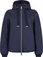 Blue Polyamide Full-Length Jacket 1