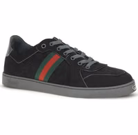 Black Fabric Athletic Sneakers 2