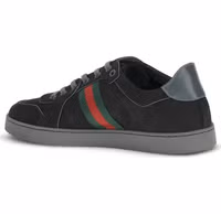 Black Fabric Athletic Sneakers 3