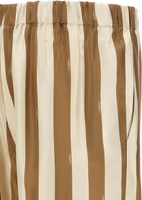 Beige Silk Bermuda Shorts 4