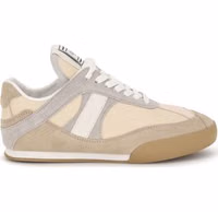 Beige Calf Leather Bos Taurus Athletic Sneakers 1