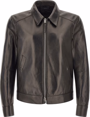 Black Lamb Leather Leather Jacket